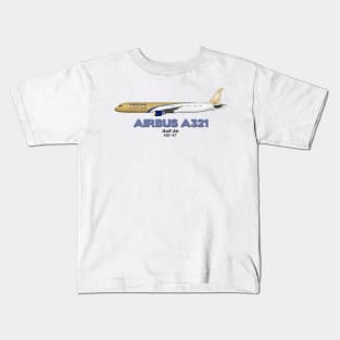 Airbus A321 - Gulf Air Kids T-Shirt